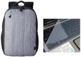 HP Combo 330 15.6-inch Laptop Backpack/Trolley Pass-Through; Padded Back Panel; Padded air mesh Panel/Hand wash and air Dry with LS LAPSTER Universal Silicone 15.6″ Keyboard Protector Skin