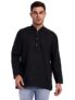 SKAVIJ Men’s Cotton Straight Short Kurta Black_Medium