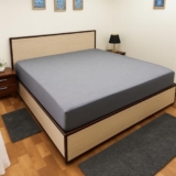 Waterproof Mattress Protector for Single Bed – 36″x78″, Dark Grey, Non-Woven Fabric, Fitted Elastic Style