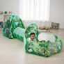 Amazon Brand – Jam & Honey Jungle Animals 3 in 1 Combo Tunnel for Kids | Tunnel, Play Tent House, Ball Pool for Kids 3 to 6 Years | Spacious, Lightweight and Portable | Without Balls | Multi Colour