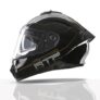 TVS Racing Hurricane Series Full Face Dual Visor Helmet for Men | Premium Bike Helmets with ABS Shell | Quick Release System | Aerodynamic Design | ECE, DOT & ISI Certified (White & Yellow, L)