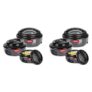 MILTON Ernesto Inner Stainless Steel Jr. Casserole Set of 3 (420 ml, 850 ml, 1.43 litres), Grey | Easy to Carry | Serving | Stackable (Pack of 2)