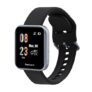 Fastrack Reflex Slay Smartwatch with Full Touch Screen 1.4-inch Display and 24×7 HRM & SpO2 Monitor-68024AP01 (Charcoal Black)