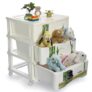 Nayasa Tuckins Deluxe No. 23 | Multi-Compartment Plastic Drawers | Storage Organizer | Multipurpose Plastic Modular Storage Organizer Box | 39.3 X 29.6 X 46.8 cm | White & Green