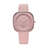 Fastrack Vyb Successor Quartz Analog Pink Dial Pink Leather Strap Watch for Girls – FV60038WL01W