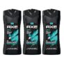 AXE Apollo 3-in-1 Body, Face & Hair Wash | Fresh Sage & Cedarwood Scent | 12H Refreshing Fragrance | Combo of 3| 400 ml Each