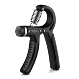 Fitness Mantra® Weight Adjustable Hight Quality Hand Gripper for Men & Women |Hand Grip|Finger Exerciser|Power Gripper|Hand Exerciser Equipment|Hand Strengtheners|Black| 10KG-60KG|,Polypropylene