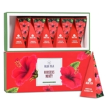 BLUE TEA – Hibiscus Tea – Gift Box – Minty Herbal Tea – 10 Tea Bags | WELLNESS PACK | Tangy Flavour – Vitamin C Rich – Gluten Free – Caffeine – Free – Flower Based