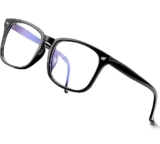 CREEK Blue Light Blocking Glasses Gaming Filter Square Eyeglasses for Eye Protection Men Women, Computer/Tablet/Laptop/Mobile/TV, Anti-blue & Anti eyestrain (BLACK)