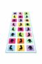 Kids Activity Play Mat with Hand and Foot Patterns & Panda Hopscotch Number Design Foldable Floor Game Mat (Hand and Foot Patterns)