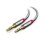 C & E Auxiliary Cable 6 FT 3.5mm Male to Male Audio Jack(s) – Connect Smartphone, iPhone, Mp3 Player, iPod, iPad to Car/Auto Stereo or Speakers via Aux Audio Port [PACK OF-4]