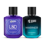 Beardo Midnight Duo- LSD & Mariner Perfume for Men (50ml x 2) | Long Lasting Fragrance | Long Lasting Perfume for Men | Gift for Men | Gift for Friend