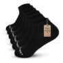 The Sock Street | Sports Ankle Socks for Men Combo Pack | Terry Cushioned Low Cut | Cotton | Gym, Running & Athletic | Odour-Free & Breathable | UK Size 6-11 | Multicolor