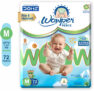 Wowper Baby Diaper Pants Medium Size Diapers | up to 12 hrs Absorption | 7-12 Kg – M(72 Pieces)