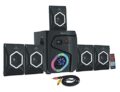 Tronica Cowin Series 5.1 Home Theatre Bluetooth Speaker Multimedia System with FM Stereo, USB/SD/MMC/AUX Function & Vivid Light Effects | Sound System for Home
