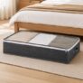 Lifelong Multipupose Storage Bag for Home | Underbed Organizer for Blanket, Clothes & Comforter | Non-Woven Fabric & Transparent Window | Storage Bag for Clothes | (100 x 15 x 45) | (LLUBS01, Grey)