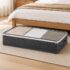 Lifelong Multipupose Storage Bag for Home | Dustproof Organizer for Blanket, Clothes, Comforter, Bedding and Quilts | Non-Woven Fabric & Transparent Window with Zipper | (60 * 40 * 30) I (Grey)