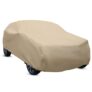 Amazon Brand – Solimo Large Hatchback Car Cover, Beige (i20, Swift, Baleno, Celero, Brio, Nexxon, etc.)