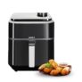 Hafele NOIL STEAM Air Fryer, 6.7L Digital Air Fryer with 360° Steam + Rapid Air Circulation Technology & Touch Panel, 8 Preset Menus, Non-Stick Air Fry Basket, 1800W, (Black)
