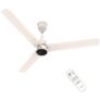 Polycab Wizzy Plus 1200mm 5-Star BLDC, Remote Ceiling fan for Living Room| 55% Energy Saving, 100% Copper, High Air Delivery, Free Installation | 3+1 yr Warranty【Beige Rosegold】