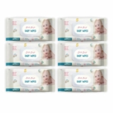 Silk Soft Baby Wet Wipes with Lid – 492 Wipes (82 x 6 Packs) | Fragrance-Free, Alcohol-Free & Hypoallergenic | Extra Thick, Moisturizing & Gentle on Sensitive Baby Skin