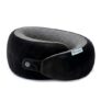Billebon Memory Foam Neck Pillow with Cooling Gel, Snake Shape Travel Pillow with Snap Button, Neck Rest for Travelling & Flight Travel, Ergonomic Support for Comfort & Pain Relief (Black)