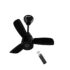 Havells FAB BLDC Underlight 1200 mm Ceiling Fan| 5 Star| Upto 65% Saving| Air Delivery: 235 cmm|Low Wattage: 30W| Low Noise|4 Speed Mode| 380 RPM| 2 Years Manufacturer Warranty (Matt Black)