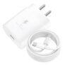 25W Charger for Samsung with Type-C to C Cable | Super Fast Charging PD Adapter for Galaxy S26/S25 Ultra, S24 FE, A56/A36/A16, M15/M17/M55 5G, F15/F55/Z Fold & S/A/M/F/Z Series Phones – BIS Certified