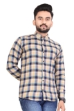 More & More Men’s Checkered Regular Fit Checks Shirt D2_Design 2