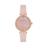 French Connection Analog Pink Dial Women’s Leather Watch-Fc27P