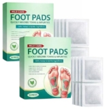 CANDY KART Foot patch (Pack of 2) Herbal And Gentle Ingredient Detox Foot Pads 20 pieces,Toxin Removal with Bamboo Vinegar and Acupoint Micro-Massage Technology,Natural Ingredients for Sleep Aid, Pain Relief,gel foot pads ,Foot patch.(20Pieces)