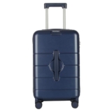 Mewtour 20 Inch Blue Hardside Spinner Luggage with 360° Rotate Double Wheels, ABS Material, Inside Handle Lock and Inside TSA Lock Suitcase
