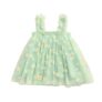 ROYALICA Baby Girls Dress | Frock Cami Strap Flared Printed Net Sleeveless Gown Princess Party Dress. (in, Age, 12 Months, 24 Months, Pista)