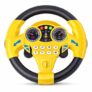 Kids Steering Wheel Toy with Dashboard Design, Rotating Steering Wheel with Light Indicators and Sound Buttons, Plastic Driving Simulation Toy for Car Seat and Indoor Play