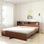 Amazon Brand – Solimo Kenora Engineered Wood King Size Bed Without Storage (Asian Walnut)