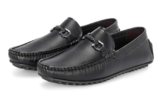 Massari Faux Leather Loafers for Men Black