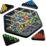 Lenvyx Chain Triangle Chess Board Game for Kids & Adults | 2–4 Player Strategy Puzzle Game | Family Indoor Board Game 10+ Years | Brain Teaser Game | Birthday Gift