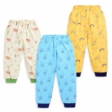 LuvLap Baby Boys & Baby Girls Pack Of 3 Pyjama 100% Cotton, M (3 to 6 Months)