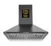 Sujata Jade Chimney for Kitchen 60cm | 5 Years on Motor & 2 Years Comprehensive Warranty | 1000 m³/hr High Air Suction, Wall Mount Dual Baffle Filter Kitchen Chimney, Push Control, LED Lights – Black
