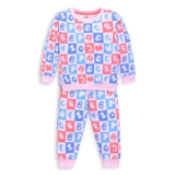 LuvLap Baby Boys Full Sleeve Sweatshirt & Pyjama Set Pack of 1, Cotton Rich Fleece, Baby Pink, M (3 to 6 Months)