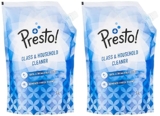 Amazon Brand – Presto! Glass & Household Cleaner | 2 Litre Refill Pouch | 1 L X 2 Packs | Suitable For Glass, Mirrors, Appliances Like Microwaves, Ceramic Tiles, Glazed Tiles, Granite