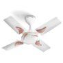LONGWAY Creta P1 600 mm/24 inch Ultra High Speed 4 Blade Anti-Dust Decorative Star Rated Ceiling Fan (Ivory, Pack of 1).