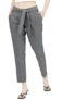 Tokyo Talkies Womens Pleated Tape Fit Low Waist Trouser Black/White