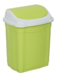 ARISTO Small Plastic Swing Dustbin,16 Ltr (Green)