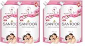 Santoor Mild Gentle Hand Wash 675ml, Pack of 4 with Goodness of Lotus & Tulsi| Rich Lathering Formula with Anti-Bacterial Properties| Soft on Hands| Soothes & Hydrates Skin