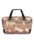 ZOUK Collapsible Duffle Bag for Men and Women | Lightweight Foldable Travel Duffel Bag | Vegan Leather & Handcrafted Fabric | Water-Resistant Lining | 33L Weekend & Short Trip Bag | Gir Glades