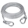 Clothes Drying Rope with Hooks 10 m Stainless Steel Clothesline Wire – Portable Laundry Drying Cable with Lock Hook Design for Balcony, Travel, Camping, Indoor & Outdoor Use