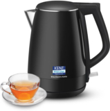 KENT Bliss Electric Kettle|1500W Power & 1.5L Capacity| Cool Touch Exterior Body Electric Kettle(1.5 L, Black)