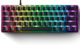 Razer Huntsman Mini Clicky Optical Purple Switch USB-C Gaming Keyboard I RGB Customizable backlighting – RZ03-03390100-R3M1 (Black)
