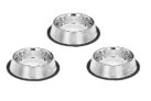 Pets Empire Small Dog and Cat Feeding Bowl Steel (200 ml) Set of 3